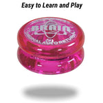 Yomega The Original Brain - Professional Yoyo for Kids and Beginners, Responsive Auto Return Yo Yo Best for String Tricks + Extra 2 Strings & 3 Month Warranty (Pink)