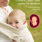 GROWNSY Baby Carrier, Cozy Newborn Carrier, Ergonomic Baby Wraps Carrier Newborn to Toddler with Head Support, Cream