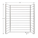 Melissa & Doug Multi-Fit Metal Wire Puzzle Rack 12 inches wide and 0.75 inches deep