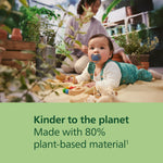 Philips Avent Ultra Soft Pacifiers - Orthodontic Design, for Babies 6-18 Months, Flexible Shield, Silicone Symmetrical Nipple, BPA-Free, 2 Sterilizing Cases, 4 Pack, SCF091/51