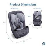 Maxi-Cosi Pria All-in-One Convertible Car Seat, Infant to Toddler Car Seat, Easy-Install Harness, Machine-Washable Cover, 5-100 lbs, Sea Salt