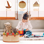 Mapaim Baskets for Gifts Empty Set of 4, Bamboo Woven Large Gift Basket with Wrap Bags, Pull Bows, Greeting Cards,Baskets for Gifts Empty Bulk for Birthday, Shower, Housewarming (Brown-Oval)