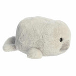 Aurora® Adorable Spudsters™ Mumbles Manatee™ Stuffed Animal - Round Shape Makes for Comforting Cuddles - Perfect for Kids All Ages and Animal Loving Adults - Gray 11.5 Inches