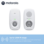 Motorola Nursery AM21 Audio Baby Monitor - 1000ft Range, Secure & Private Connection, High-Sensitivity Mic, Volume Control, Portable Parent Unit (Outlet or AAA Battery Powered (NOT Included))