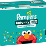 Pampers Diapers - Baby Dry - Size 2, 112 Count, Absorbent Disposable Infant Diaper (Packaging May Vary)