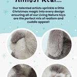 Living Nature Grey Sitting Lop Eared Rabbit Stuffed Animal | Fluffy Rabbit Animal | Soft Toy for Kids | 7 inches