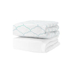 Newton Baby Fitted Crib Sheet (2-Pack) - Ultra Breathable and Soft, Organic Cotton, Fits All Standard Cribs, White Dreamweaver