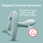 NUK 100% Silicone Comfy Orthodontic Pacifiers, 0-6 Months, Pink Fashion, Timeless Collection, 5 Count