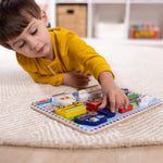 Melissa & Doug Vehicles Wooden Chunky Puzzle (9 pcs), Educational Screen Free Activity for Toddler, Preschoolers And Kids Ages 2+- FSC Certified