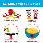 Disney Mickey Mouse Water Table by Delta Children| 3-Tier Water Play Table with 11-Piece Toy Set | Water Sensory Table + Summer Beach Toys for Outside Backyard for Toddlers Ages 2+, Blue