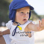 FURTALK Baby Sun Hat UPF 50+ UV Ray Sun Protection Cotton Toddler Hats for Boys Girls Royal Blue