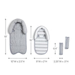 Munchkin XtraGuard Head Support & Strap Cover for Baby Car Seats with Silver-Ion Technology, Dots