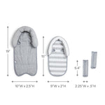 Munchkin XtraGuard Head Support & Strap Cover for Baby Car Seats with Silver-Ion Technology, Dots