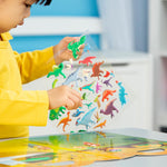 Melissa & Doug Puffy Sticker Activity Books Set of 3 – Safari, Dinosaur & Ocean, with 118 Reusable Puffy Stickers and Fold-Out Scenes, Mess Free Play Set & Travel Toys for Kids Ages 4+ - FSC Certified