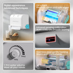 Homeleafy 2-in-1 Auto Dry&Wet Wipes Warmer, 3s Smart Dry-to-Wet Warming Technology Portable Wipes Dispenser with Clean Light&Mist Control,Desktop/Wall Mounted Baby Diaper Warmer for Newborns,Outdoor