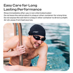 COOLMATE Fabric Swim Cap for Adult, Kid, Silicone Waterproof Layer, Cloth Swim Cap for Boy, Girl, Lightweight and Comfortable, Perfect for Pool, Beach, Lap Swimming (Legend Ink, M)
