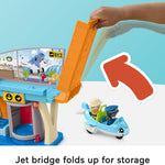 Fisher-Price Little People Toddler Toy Everyday Adventures Airport Playset with Airplane for Preschool Pretend Play Ages 1+ Years
