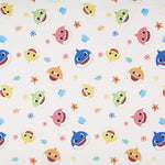 Baby Shark 4-Piece Toddler Bed Set including Super Soft Matching Sheets Set, Pillowcase, and Reversable Comforter For Boys and Girls - (Offical Product)
