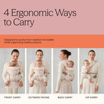 Ergobaby Omni Classic Baby Carrier for Newborn to Toddlers 0-48 Months (7-45 lbs) - 4-Position Breathable Mesh Baby Carrier with Ergonomic Support - Charcoal Grey