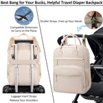 Diaper Bag Backpack Tote for Women Large Capacity, Baby Bag with Insulated Pockets Multifunctional Diaper Bags For Baby Girl Boy Waterproof Baby Bags For Boys Girls Maternity Bag Beige