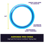 Aerobie Pro Ring Outdoor Flying Disc, Flying Ring for Kids Parties and Backyard Games, Teen Boys Gift Ideas, Kids Toys for Ages 5 & Up, Orange, 14