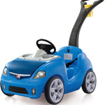 Step2 Whisper Ride II Buggy Kids Push Car, Ride On Toy, Stroller Substitute, Includes Seat Belt & Horn, Made of Durable Plastic, Max Weight 50 lbs., For Toddlers 1.5-4 Years Old, Blue