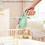 32oz Breast Milk Pitcher with Lid – Leak-Proof & Airtight Glass Storage Container, Breastfeeding Essentials for Breastmilk, Wide Mouth Mason Jar Pitcher, Fast Formula Maker