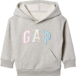 GAP Baby Girls' Playtime Favorites Logo Pullover Hoodie Hooded Sweatshirt