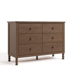 Storkcraft Rio 6 Drawer Dresser (Hazelnut) – GREENGUARD Gold Certified, Wood Dresser for Bedroom, Kids & Nursery Storage Chest, Safety Interlocking Drawers, Pre-Installed Tracks, Kids Chest