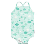 Easy-Change Eco Swimsuit - Light Seafoam Reef - 3T