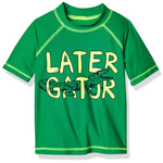 Carter's Baby Boy's Rashguard Swimwear, Leather Gator, 9 Months