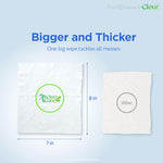 All Clear Care Baby Wipes, Unscented Wipes for Sensitive Skin, Large Soft Durable & 99% Water Based, Gentle & Hypoallergenic for Babies & Adults, Vitamin E and Aloe, Flip Top Lid, 3 Pack (240 Wipes)