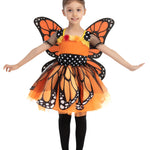 Spooktacular Creations Child Girls Butterfly Costume, Toddlers Fantasy Butterfly Outfit with Wings and Headband, Baby Dress for Kids Halloween Role Play Parties (Toddler (3-4yr))