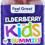 USDA Organic Elderberry Gummies for Kids | Kids Immune Support - Kids Elderberry Gummies with Zinc and Vitamin C - Gluten Free & Vegan Children's Vitamins - 60 Gummies | Sambucus Nigra Supplement