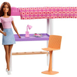 Barbie Doll & Furniture Set, Loft Bed with Transforming Bunk Beds