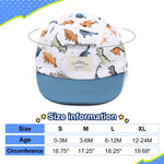 Duoyeree Toddler Baby Baseball hat Infant Baseball Cap Soft Cotton Snapback hat Boys(3-6M)