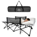 High Stream Gear Toddler Cot Bed: Kids Travel Camping Bed, a Portable Folding Cot for Kids Great for Outdoors and Young Guests at Home. Comfortable Kids Sleeping Cot Easy to Store and Use (White)