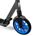 Radio Flyer Kickstart Max, Lightweight and Foldable Two-Wheel Kick Scooter Ages 8+, 220 lb Max, Large Wheels and Front Suspension for Smooth Ride