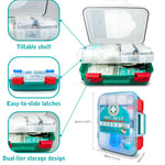 General Medi 420 Pieces Professional First Aid Kit - HardCase First Aid Box - Contains Premium Medical Supplies for Travel, Home, Office, Vehicle, Camping, Workplace & Outdoor