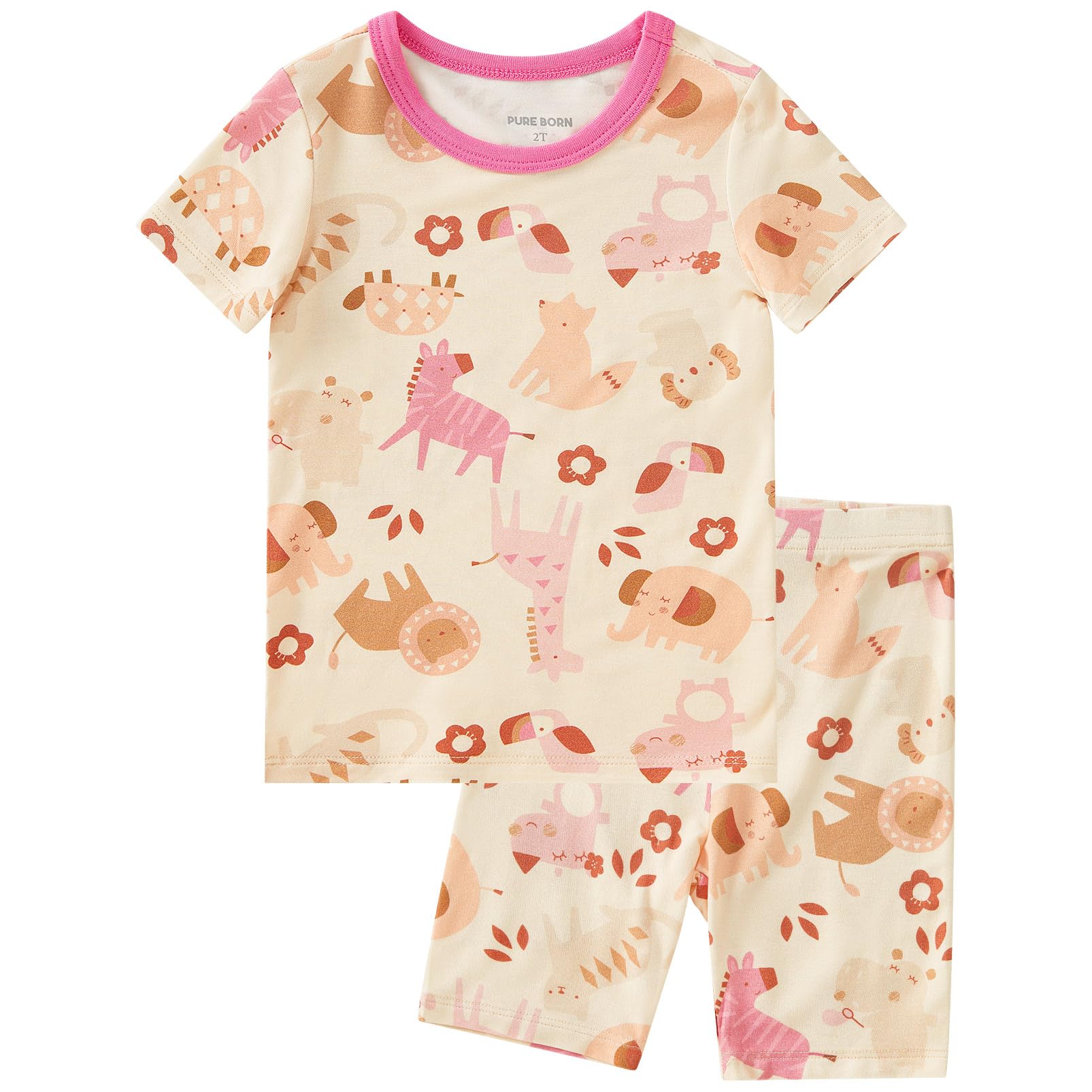 pureborn Toddler Viscose From Bamboo Pajamas Set Pjs - pureborn - Baby ...