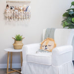 Crane Baby Macrame Hanging Storage Bin for Nursery Boho Baby DéCor Organizer Sturdy and Stylish Bohemian Macrame Nursery Decor