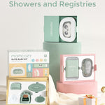Momcozy Elite Baby Kit, Superior Baby Shower & Registry Essential Kit for Grooming & Health & Cleansing Care, Electric Nail File & Nasal Aspirator,Tummy Wrap,Thermometer,Bath Brush,Teether,Storage Bag