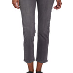 GAP Womens Maternity True Waistband Full Panel Cheeky Straight Jeans, Grey Wash, 33 US