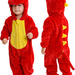 MICHLEY Unisex Baby Animal Costume Winter Autumn Hooded Romper Halloween Cosplay Jumpsuit Outfits