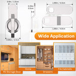 WELLUCK 5/8 Inch Thumb Operated Offset Cam Lock Set - Keyless 5PC Compartment Lock for RV, Camper Storage Door Latch, Cabinet Mailbox Drawer Cam Latch - Excellent Zinc Alloy Replacement Set
