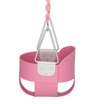 Gorilla Playsets 04-0008-PK/PK Full Bucket Toddler Swing, Pink Bucket, Pink 60" Plastic Coated Chains, 50 lb Capacity