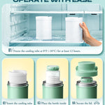 22oz Breast Milk Cooler Bottle for Travel & Outdoor Use, Portable Breastmilk Chiller with 24-Hour 360° Cooling, Larger Capacity with 2 Baby Bottles for Breast Milk Storage