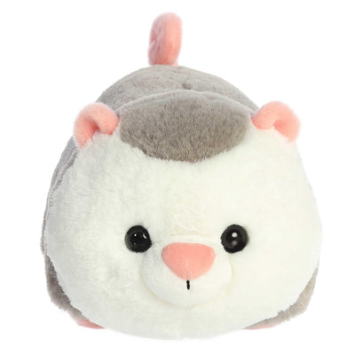 Aurora® Adorable Spudsters™ Odin Opossum™ Stuffed Animal - Round Shape Makes for Comforting Cuddles - Perfect for Kids All Ages and Animal Loving Adults - Grey 11 Inches