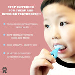 Soliee U-Shaped Toothbrush Kids (2 PCS), 360° Oral Teeth Cleaning Design, Toddler with Food Grade Soft Silicone Brush Head, Manual Whole Mouth for Age 2-6