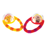 Sassy Flip & Grip Rattle | Value 2 Pack | Developmental Toy with Rattle Beads | Spinning Discs with Mirror | For Ages 3 Months and Up